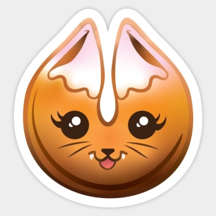 Fortune Kitty Cookie Sticker